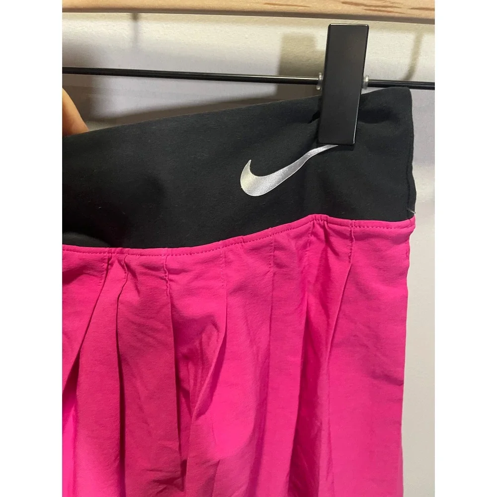 Nike Dri-FIT Tennis Skort Kids Medium Pink Pleated Athletic Activewear Skirt - Picture 5 of 5